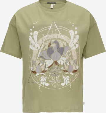 QS Shirt in Groen: voorkant