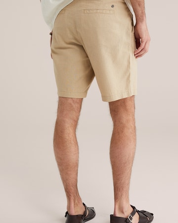WE Fashion Voľný strih Chino nohavice - Béžová