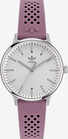 ADIDAS ORIGINALS Analog Watch in Purple: front