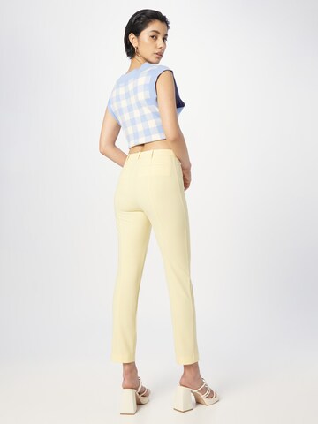 PATRIZIA PEPE Slim fit Trousers with creases in Yellow