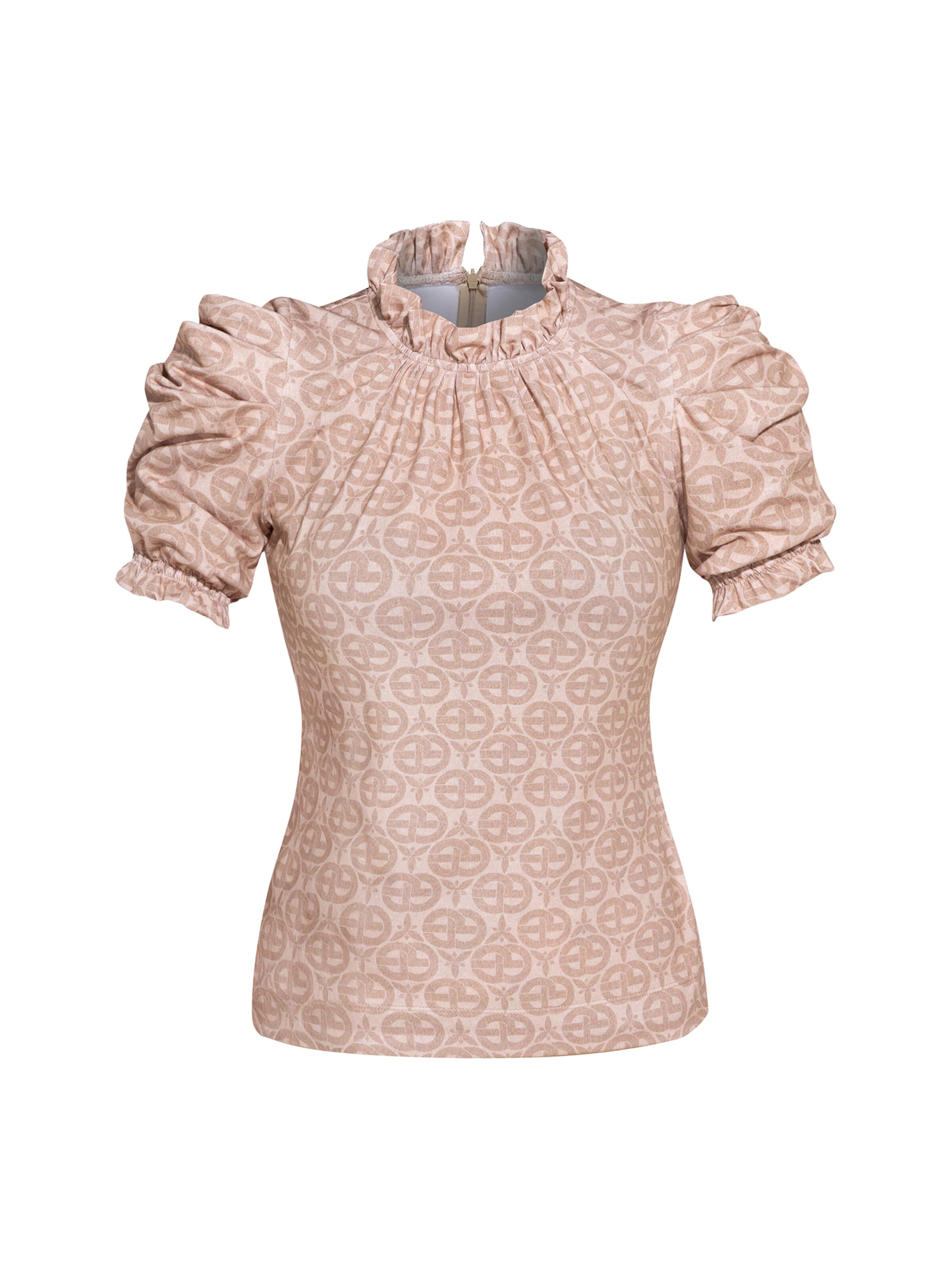 JIORO Blus i beige: framsida