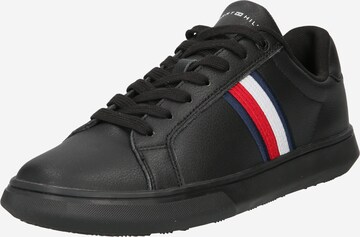 TOMMY HILFIGER Rövid szárú sportcipők - fekete: elől