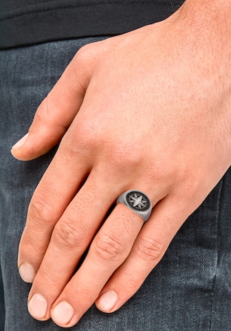 s.Oliver Ring in Grey: front
