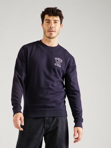 SCOTCH & SODA Mikina – modrá: přední strana