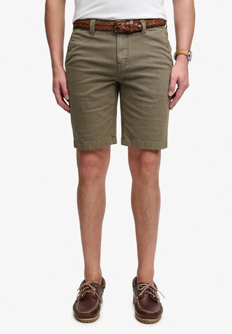 Superdry & Co Regular Pants in Green: front