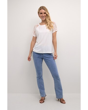 T-shirt 'Lone' Cream en blanc