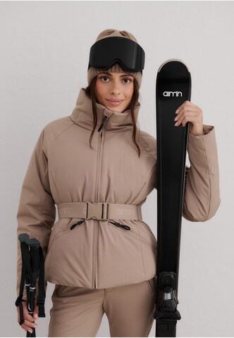 Veste de sport 'Verbier' Aim'n en marron : devant