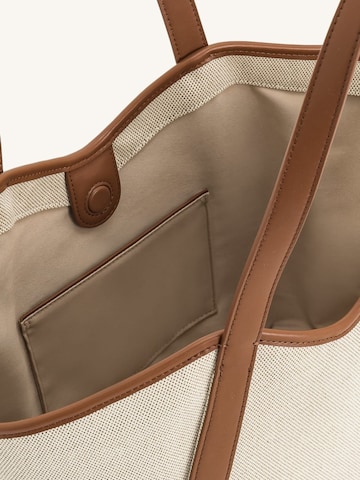 JW PEI - Shopper 'JW PEI Cabas / Shopping Kiana Brown Canvas' en marrón