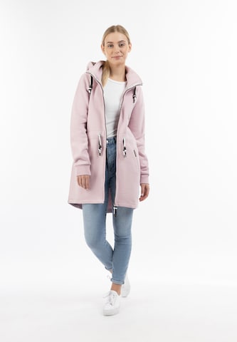 Schmuddelwedda Zip-Up Hoodie 'Yasanna' in Pink