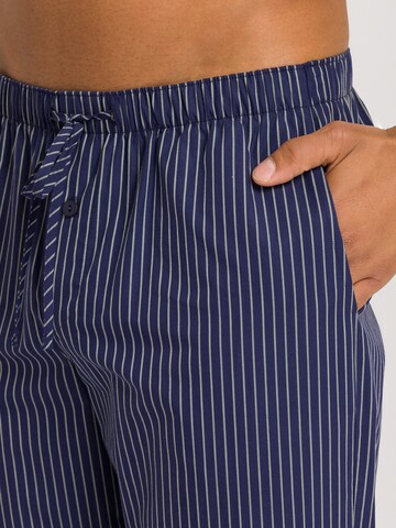 Hanro Pajama Pants ' Night & Day ' in Blue