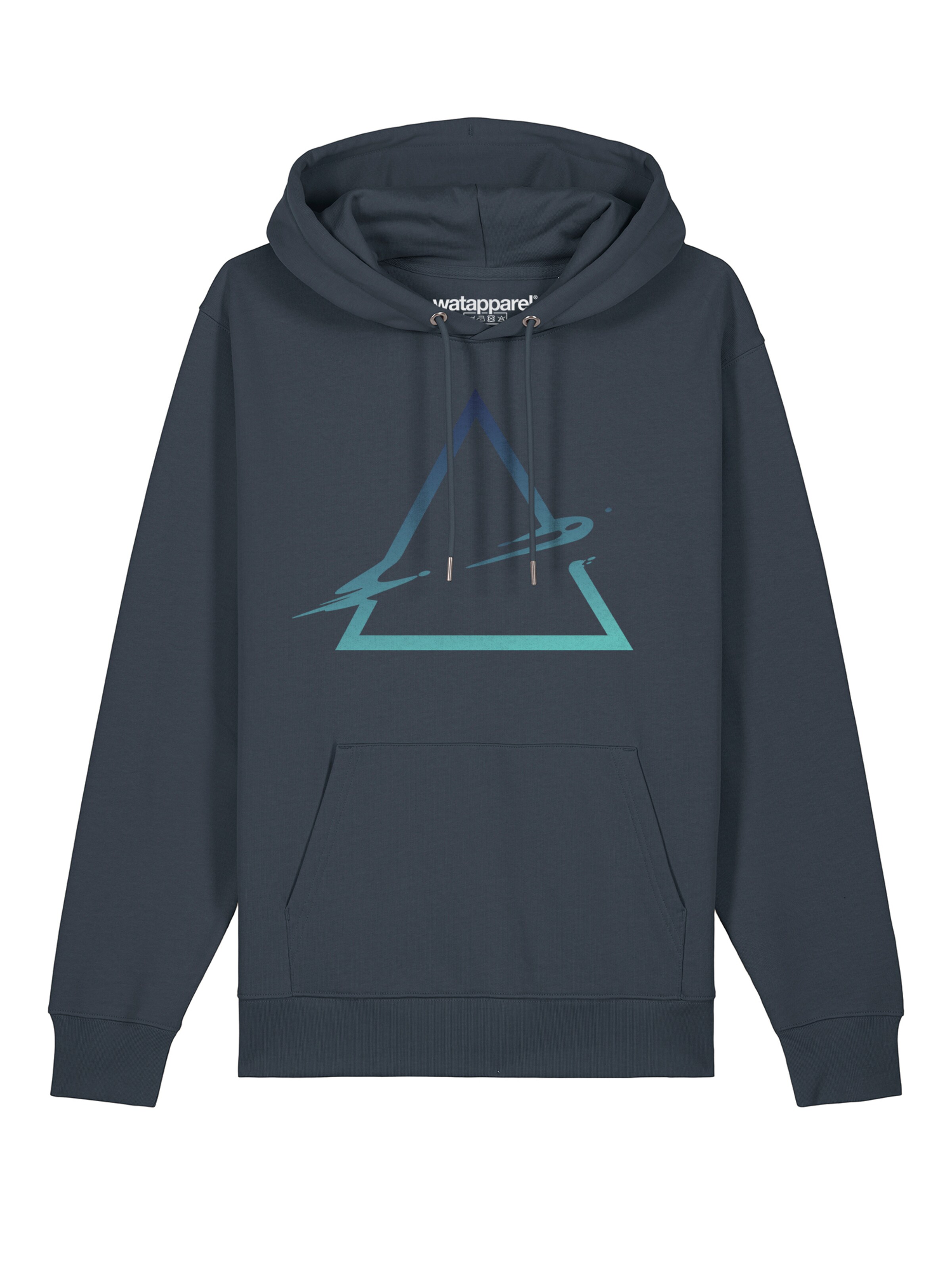 Felpa ' Triangle ' di Watapparel in grigio: frontale