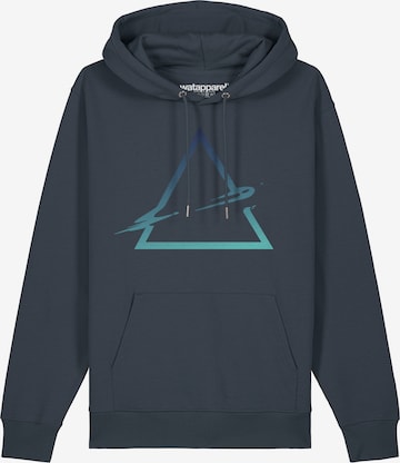 Sweat-shirt ' Triangle ' Watapparel en gris : devant