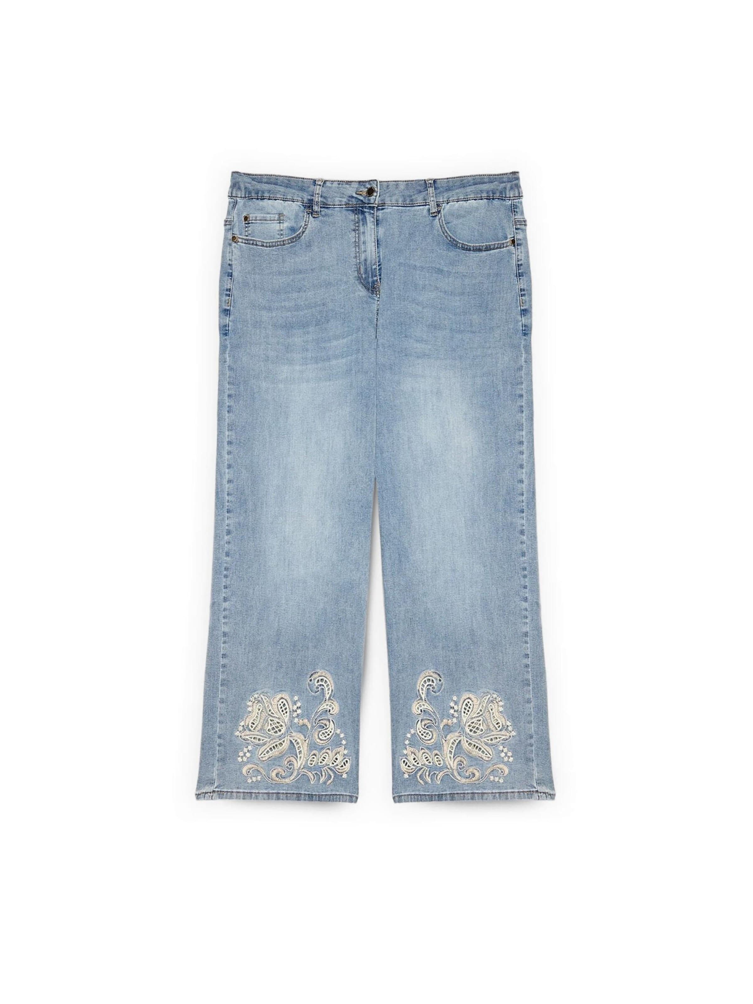 Fiorella Rubino - Tapered Vaquero en azul: frente
