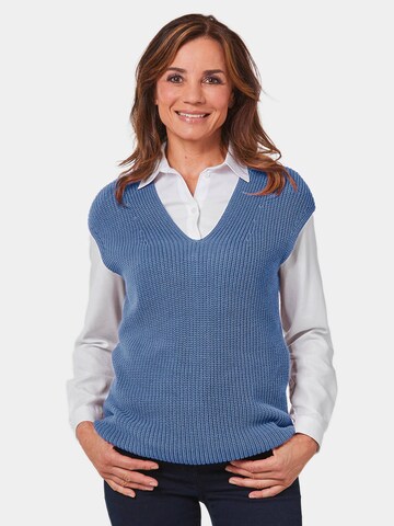 Goldner Knitted Vest in Blue: front