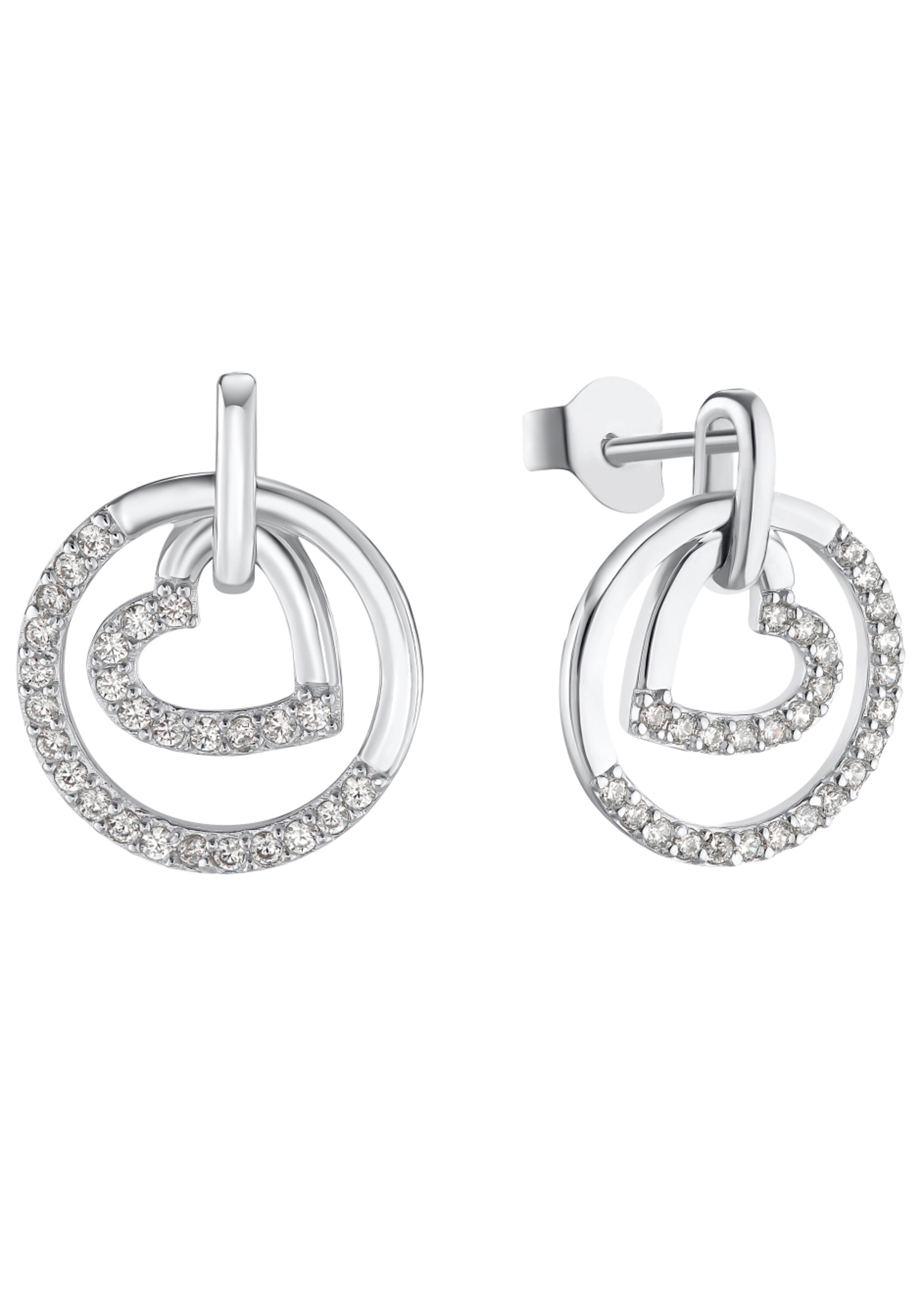 Frauen Schmuck s.Oliver Ohrringe 'Herz' in Silber - JZ79028 Frauen Schmuck s.Oliver Ohrringe 'Herz' in Silber - JZ79028