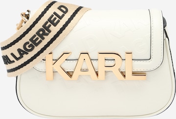 Karl Lagerfeld - Bolso de hombro en blanco