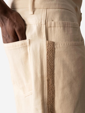 Giesto Wide leg Jeans in Beige