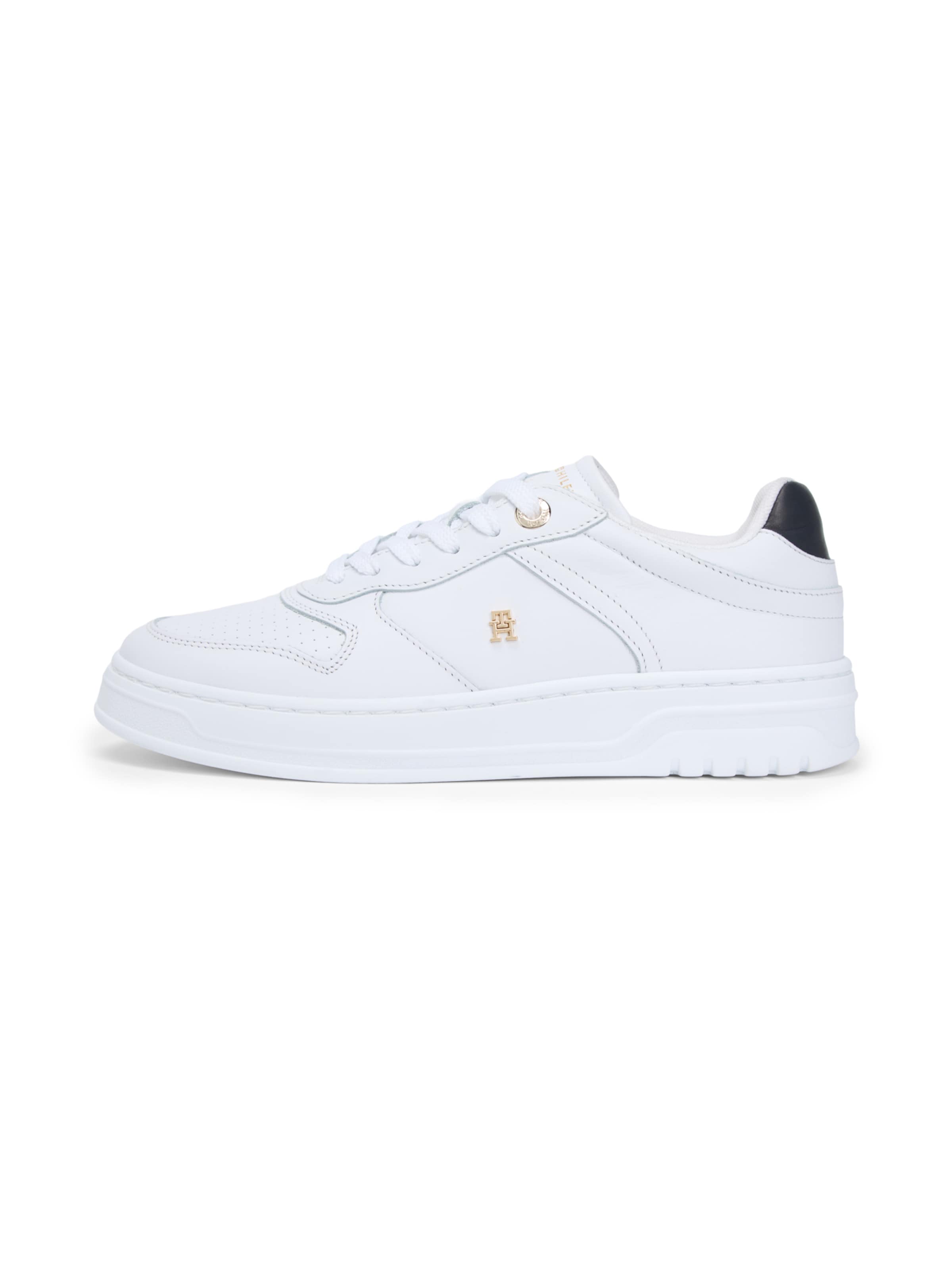 Sneaker low de la TOMMY HILFIGER pe alb: față