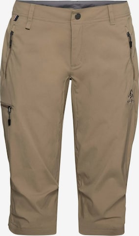 ODLO Regular Workout Pants in Beige: front