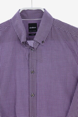 STRELLSON Button Up Shirt in S in Purple