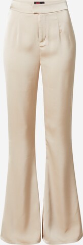 Misspap Flared Pleat-front trousers in Grey: front