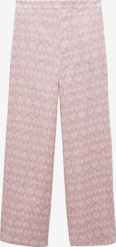 MANGO TEEN Wide leg Pants 'Elenap' in Pink: front