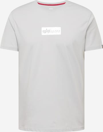Maglietta di ALPHA INDUSTRIES in grigio: frontale