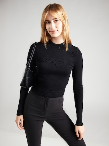 HUGO Sweater in Black: front