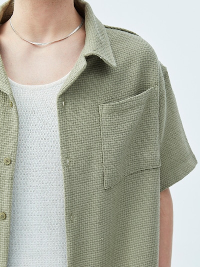 Camicia 'Indre' VAMOS CLO di colore cachi, Visualizzazione prodotti