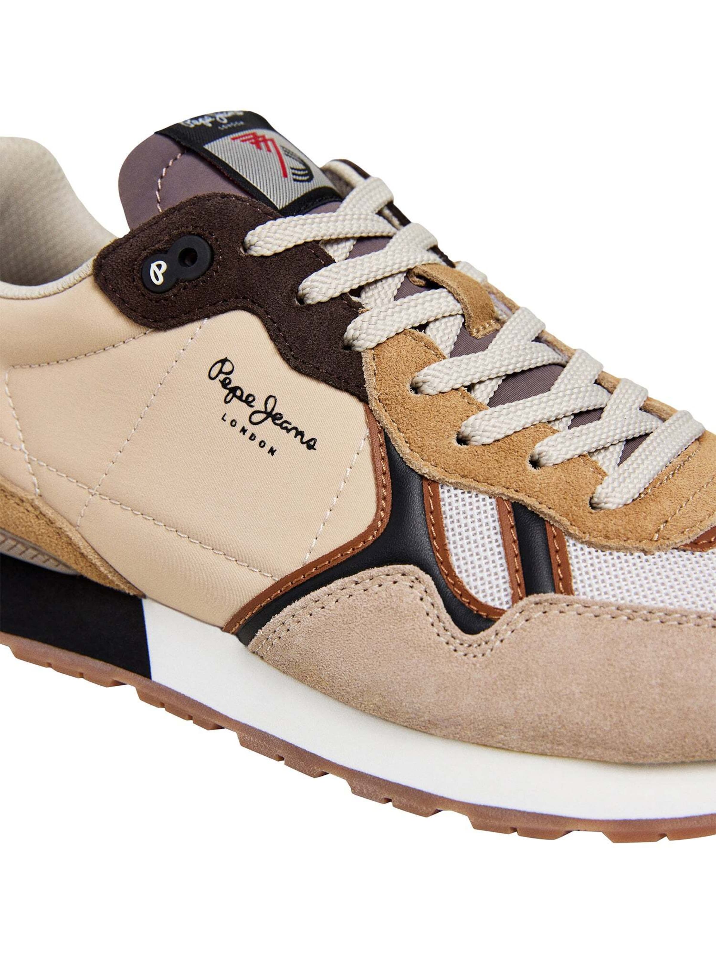 Sneaker bassa 'Brit Back' di Pepe Jeans in beige