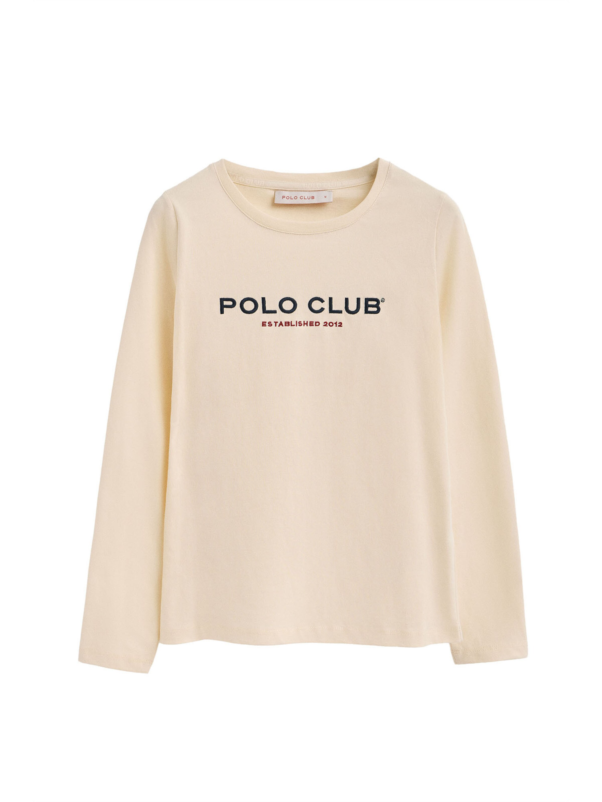 Polo Club Shirt in Ecru / Bordeaux / Black, Item view