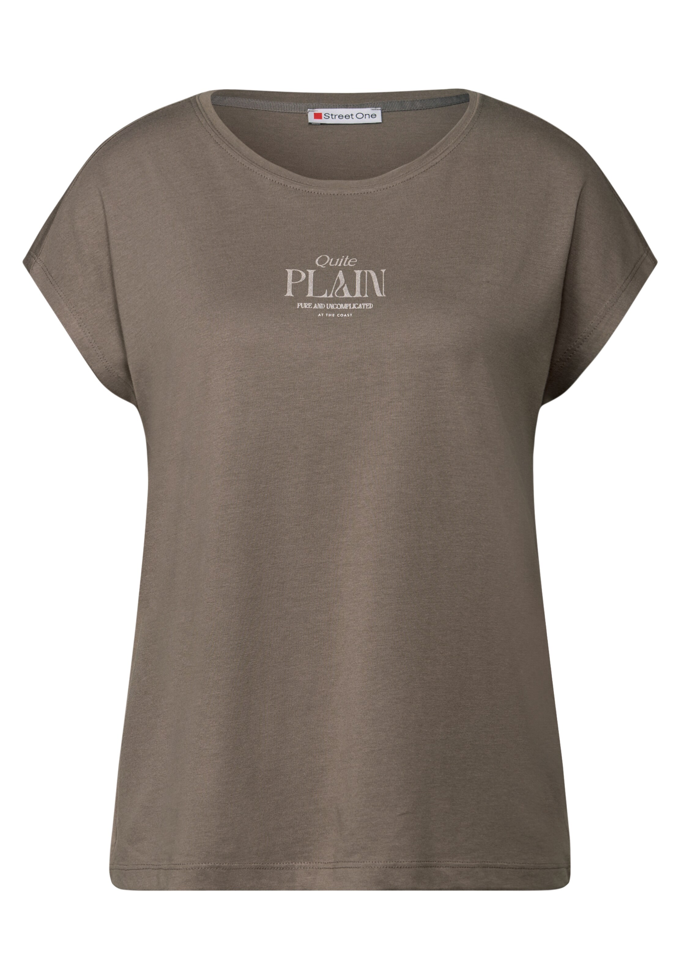 STREET ONE Shirt in Brown: front
