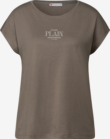 STREET ONE T-Shirt in Braun: Vorderseite