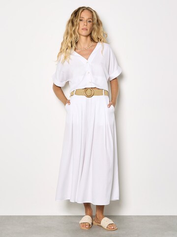 Flared Pantaloni di Apricot in bianco: frontale