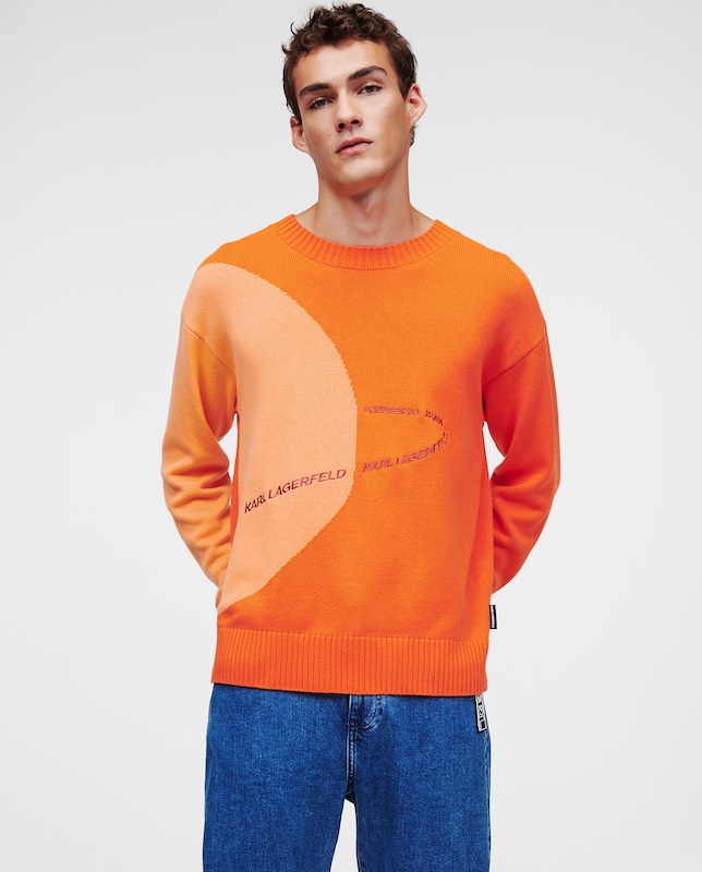 Karl Lagerfeld Sweatshirt in Orange Hellorange