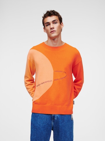 Karl Lagerfeld Sweatshirt i orange: forside