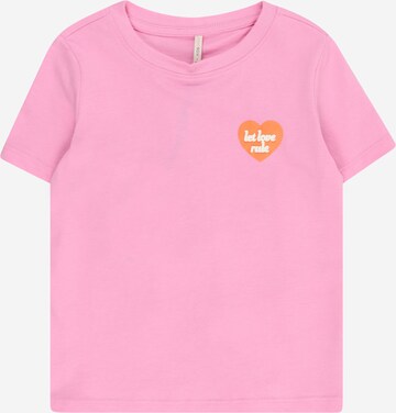 Maglietta 'SENNA' di KIDS ONLY in rosa: frontale