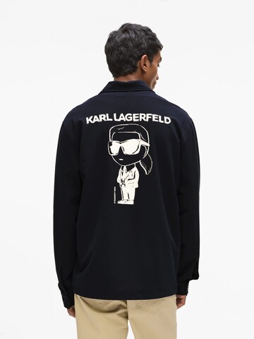 Karl Lagerfeld Comfort Fit Hemd in Blau: Vorderseite