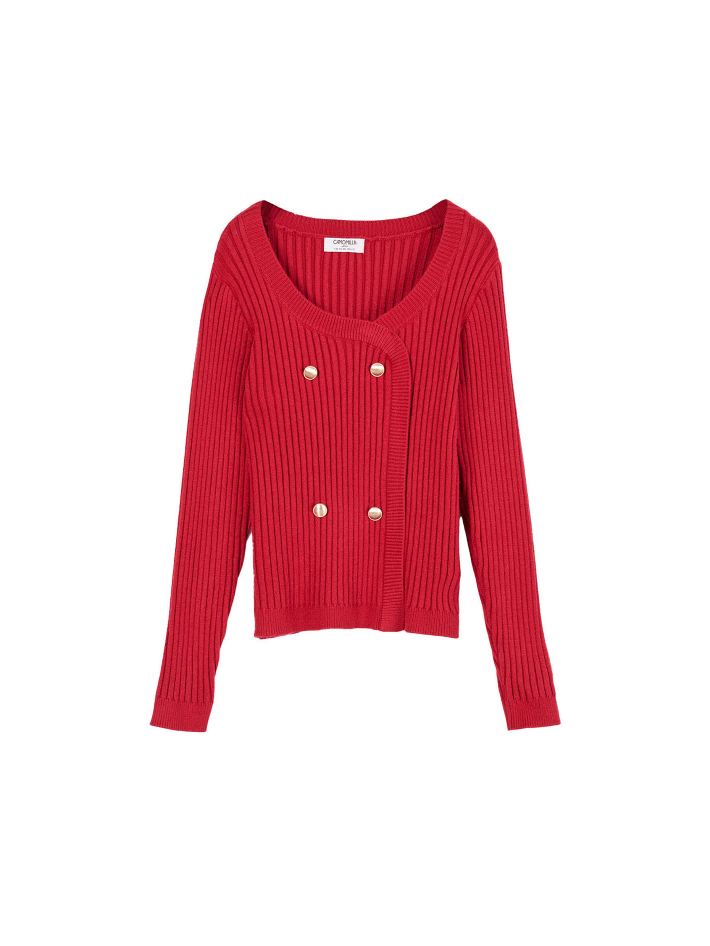 Cardigan 'Moka' Camomilla Italia en rouge : devant