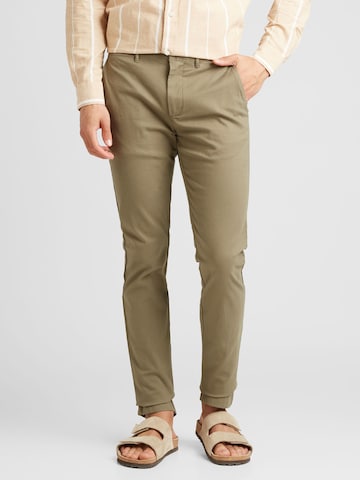 Slimfit Pantaloni chino 'BLEECKER ESSENTIAL' di TOMMY HILFIGER in verde: frontale