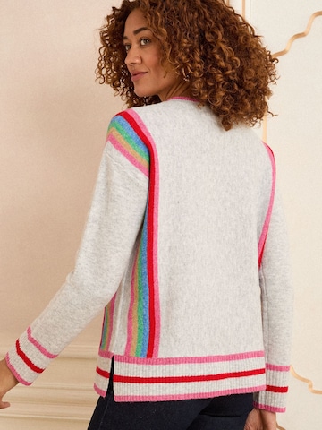 Pulover de la love & roses pe gri