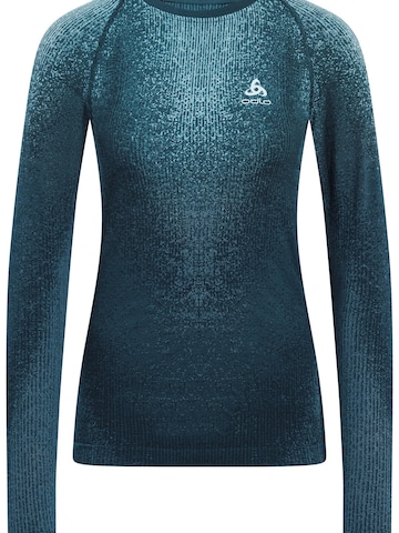 Base layer di ODLO in blu: frontale