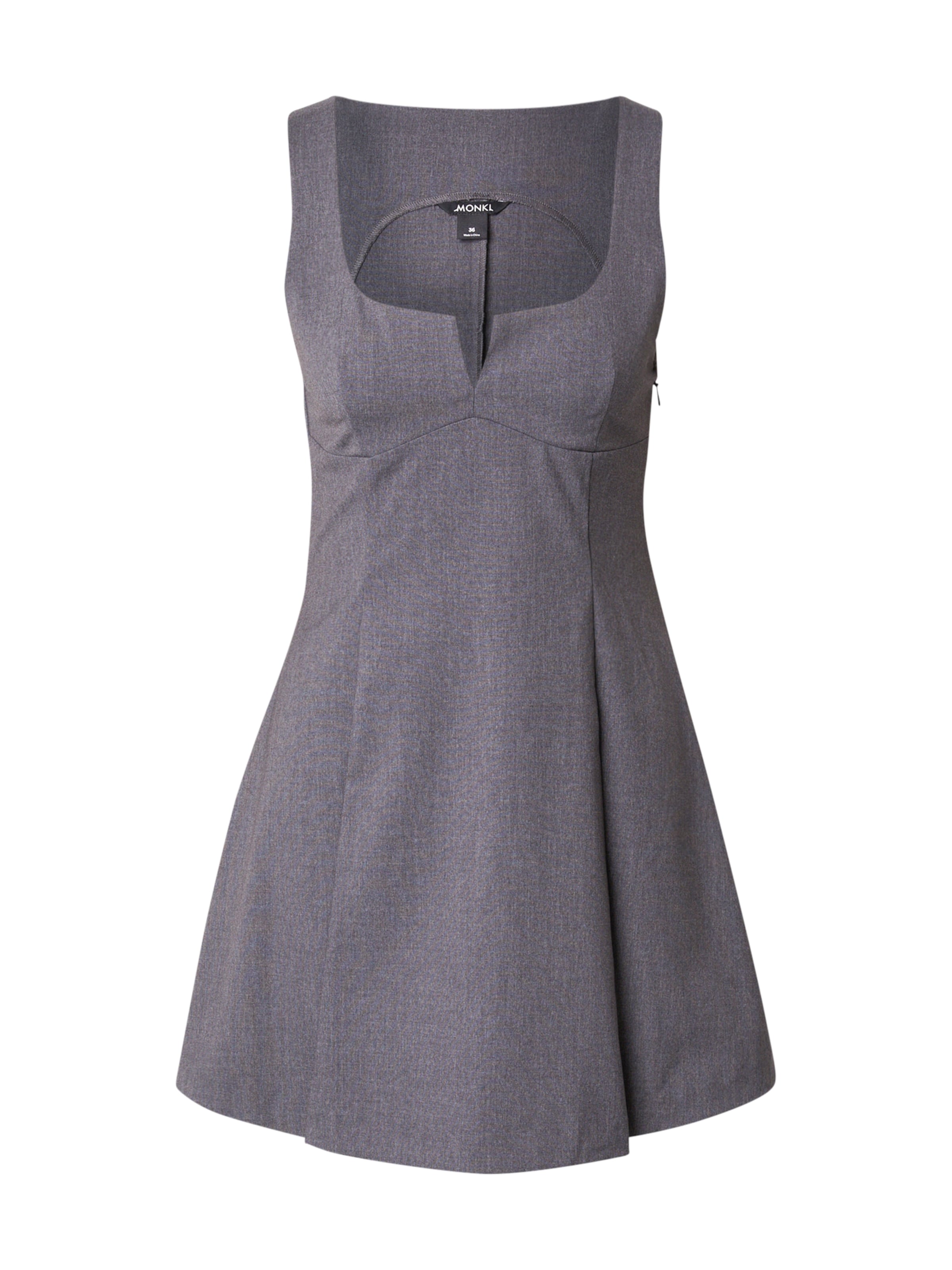 Monki Kleid in Grau: Vorderseite