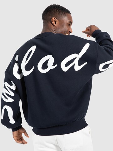 Smilodox Sweatshirt ' Liquid Brail ' in Blue