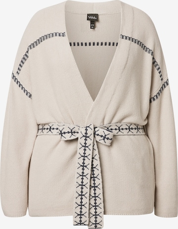 Ulla Popken Knit cardigan in Beige: front