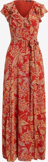 Lauren Ralph Lauren Večernja haljina u plava / žuta / crvena, Pregled proizvoda