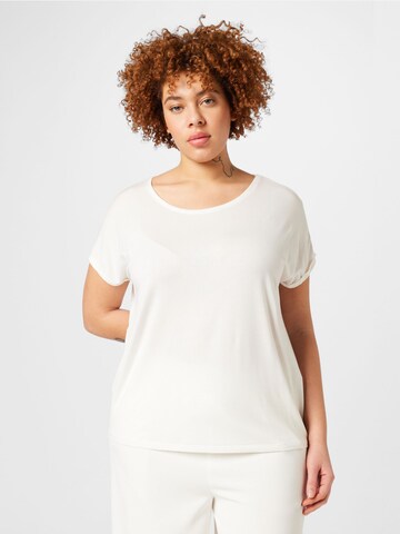 Vero Moda Curve - Camiseta 'Aya' en blanco: frente