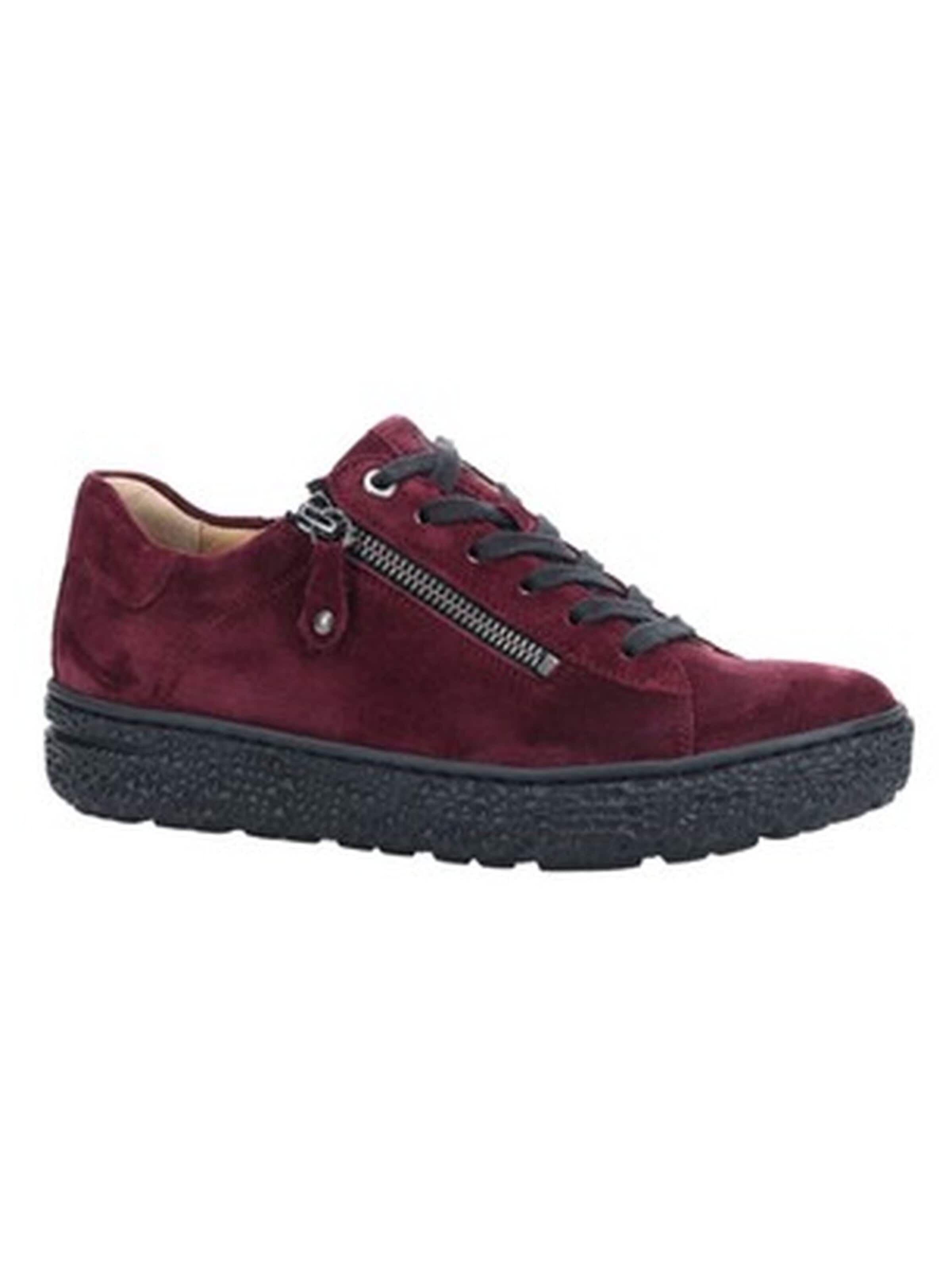 Hartjes Sneaker low 'Komfort Schnürschuh Damen 1621401308600 Echtleder in bordeaux'‌‌‌ in Rot: Vorderseite