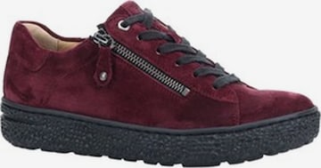 Hartjes Sneaker low 'Komfort Schnürschuh Damen 1621401308600 Echtleder in bordeaux' in Rot: Vorderseite