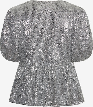 PIECES Blouse 'NIRI' in Silver